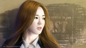 手绘美女_3