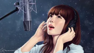 手绘美女_10