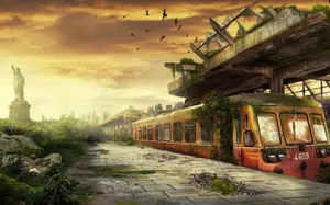 劫后余生的残破世界插画壁纸_5