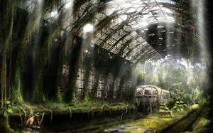 劫后余生的残破世界插画壁纸_13