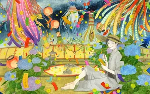 精美手绘插画壁纸_6