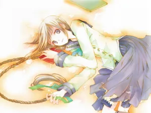 《文学少女》淡雅风格壁纸_4
