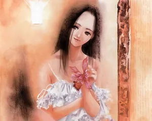 水彩画少女人物 第二辑_5