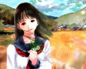 水彩画少女人物 第一辑_1