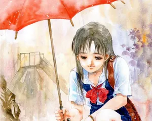 水彩画少女人物 第一辑_6