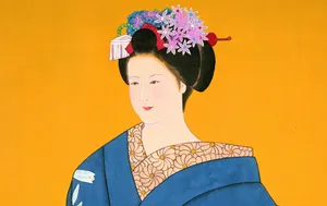 工笔画东洋仕女壁纸_14