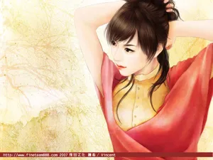 手绘美女 第一辑_16