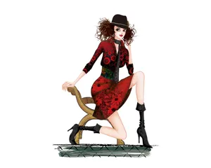 手绘时尚女性 第三辑_13