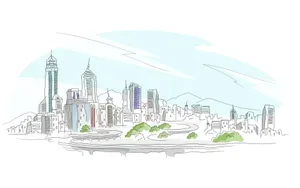 简笔城市风光 第二辑_18