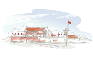 简笔城市风光 第一辑第1张