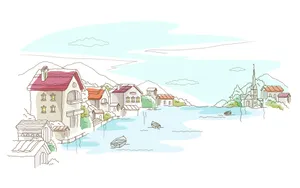 简笔城市风光 第一辑_5