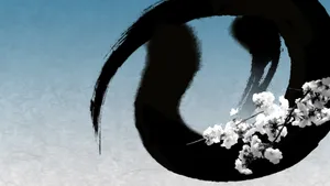 中国艺术墨染画_8