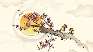 矢量中国水墨画图片壁纸_5
