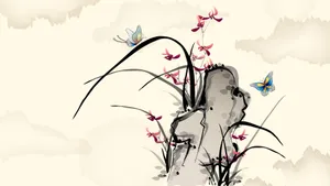 矢量中国水墨画图片壁纸_11