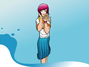 矢量可爱女生 第二辑_8