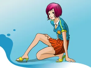 矢量可爱女生 第二辑_16
