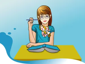 矢量可爱女生 第一辑第1张