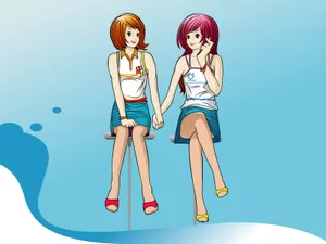 矢量可爱女生 第一辑_11