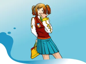 矢量可爱女生 第一辑_19