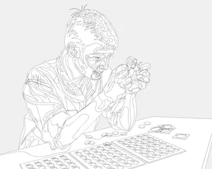 矢量黑白线描 第一辑_3
