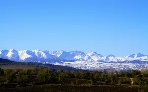 新疆昌吉奇台雪山风光壁纸_3