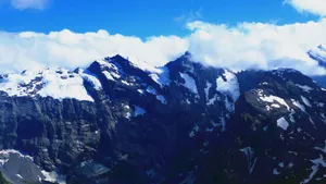 勃朗峰雪山风景壁纸_2
