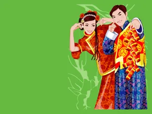 矢量传统婚礼 第一辑_12