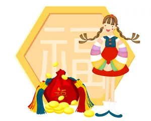 矢量节日女孩 第一辑_2