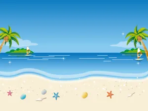 矢量夏日海滩 第一辑_2