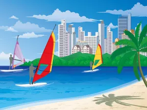 矢量夏日海滩 第一辑_15