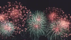 夜空璀璨的烟花图片_3