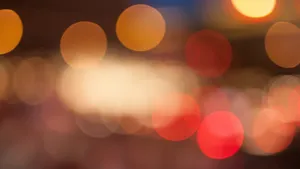 唯美夜晚灯光散景图片_6