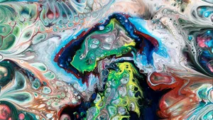 色彩鲜艳的抽象画图片_5