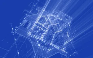 蓝色经典图案壁纸_4
