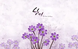 浪漫简约花朵信纸壁纸_4