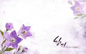 浪漫简约花朵信纸壁纸_5