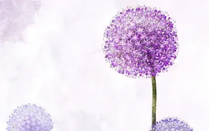 浪漫简约花朵信纸壁纸_9