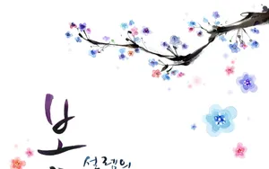 浪漫简约花朵信纸壁纸_10