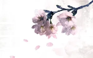 浪漫简约花朵信纸壁纸_13
