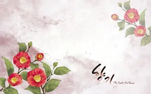 浪漫简约花朵信纸壁纸_16