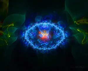 梦幻3D抽象花朵炫彩壁纸_12