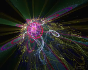梦幻3D抽象花朵炫彩壁纸_24