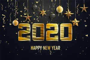 2020年数字新年壁纸_4
