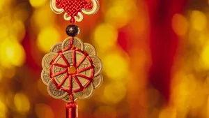 喜庆的红色新年装饰挂件图片_4