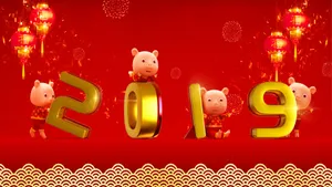2019年猪年新年图片壁纸_4