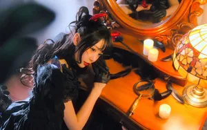 万圣节美女装扮图片壁纸_3