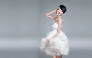 美女婚纱写真图片壁纸_5