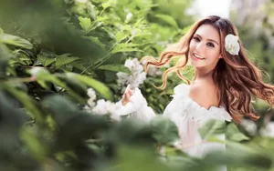 美女婚纱写真图片壁纸_8