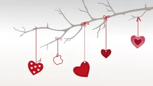 情人节情侣love爱的心形浪漫壁纸_4
