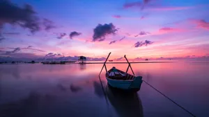 静谧的夕阳落日图片_7